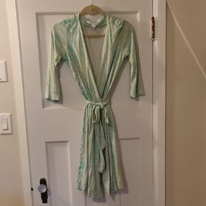 Diane Von Furstenberg Green Midi Dress